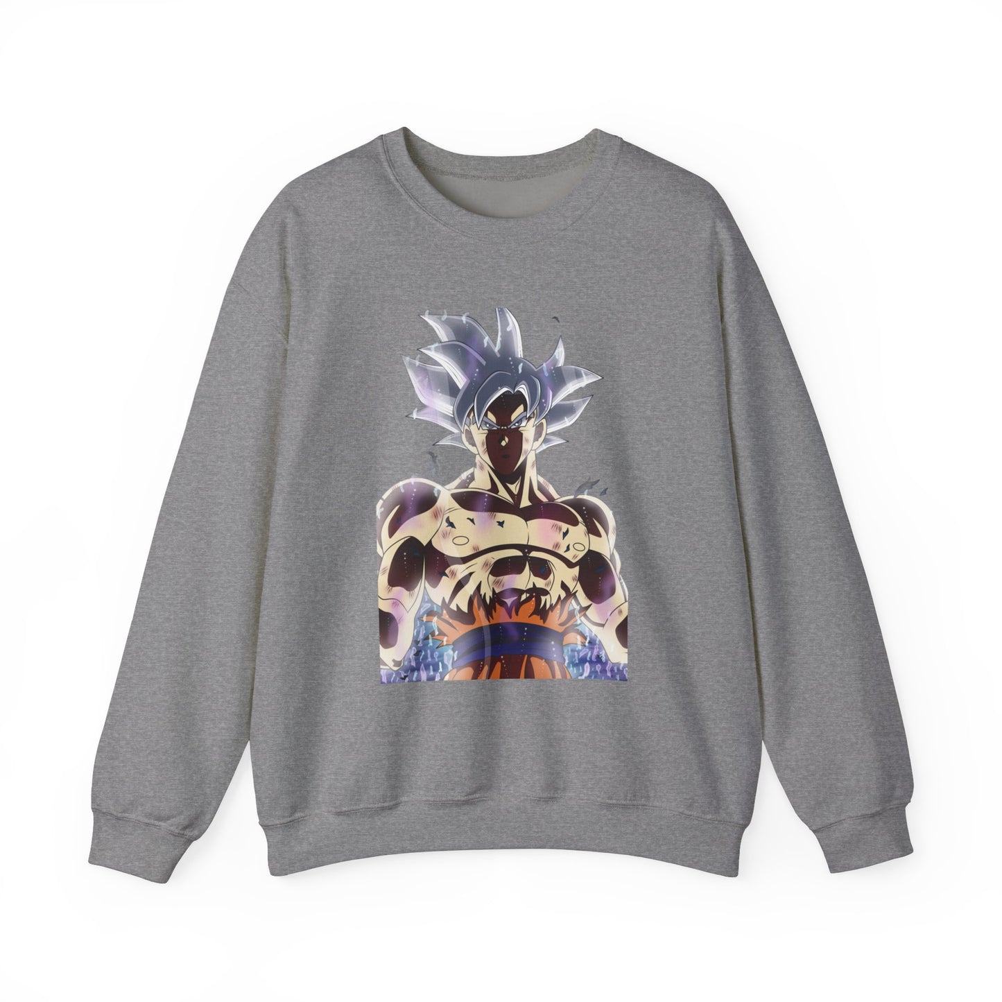 Dragon Ball Super Goku Crewneck Sweatshirt - Ultra Power White Hair Design