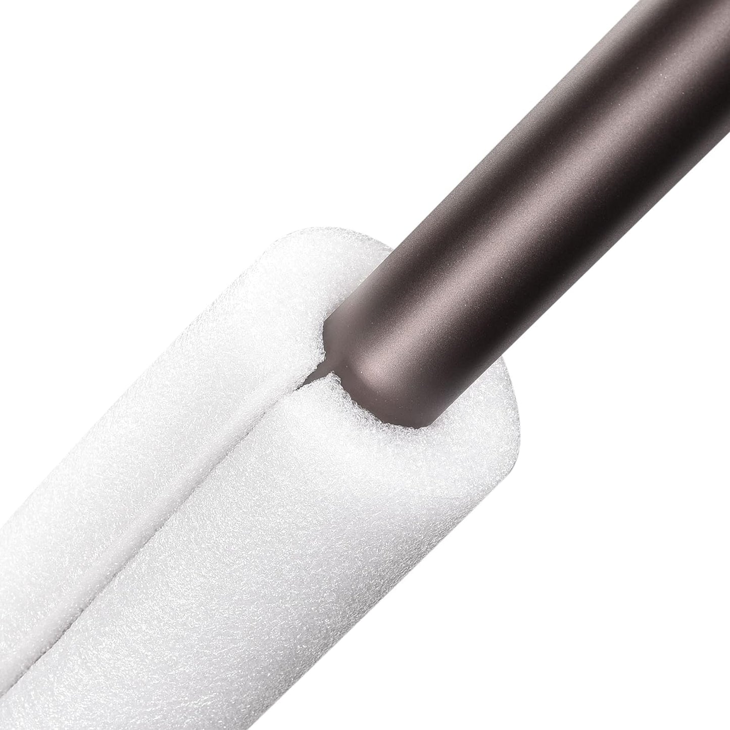 Foam Tube Pipe Insulation Freeze Protection Cover 3.28 Ft Length 1.18In ID 2.36In OD Pipe Insulation Kits White 2 Pack