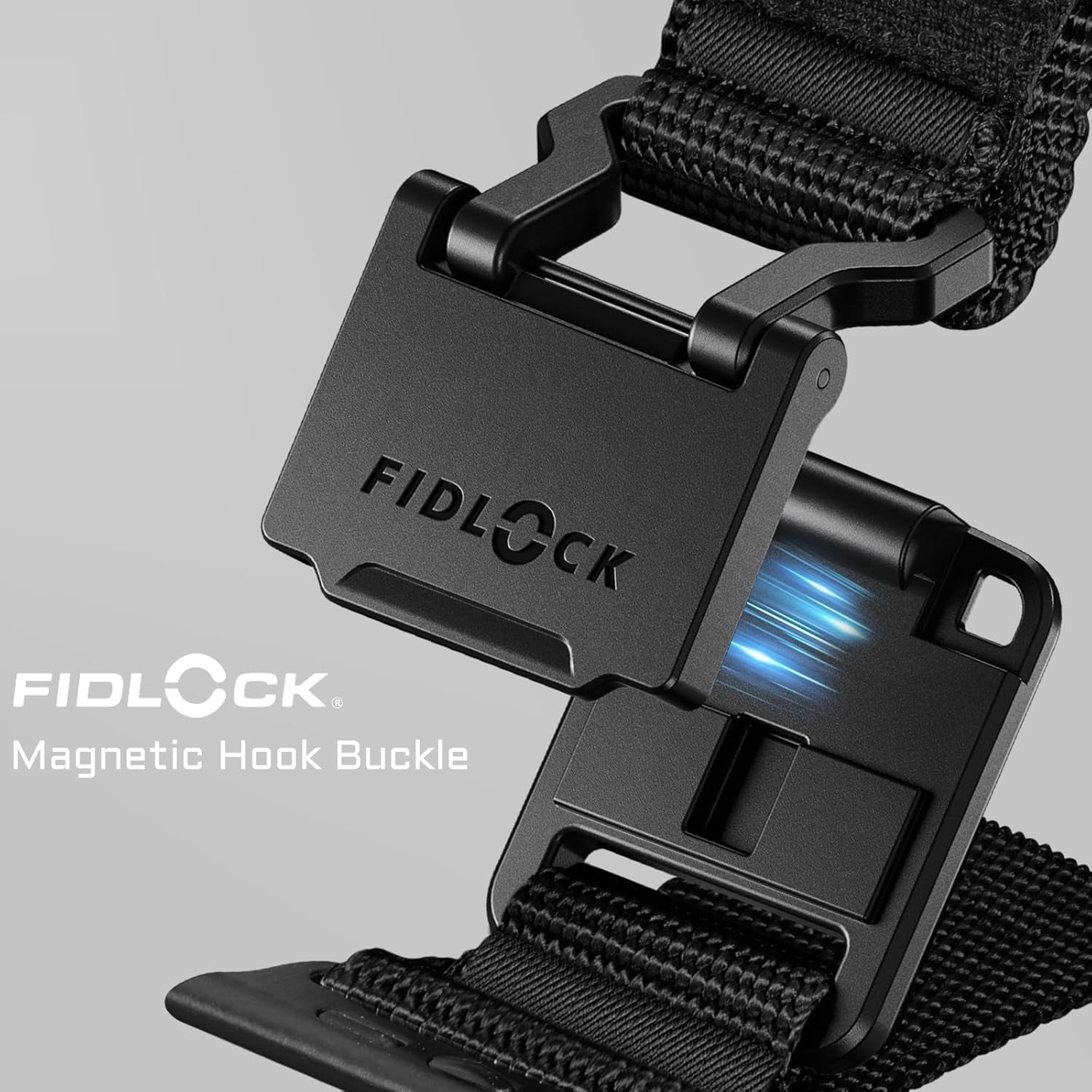 R-Nylon Fidlock Magnetic Buckle Band and Black Magnetic Watchband for Apple Watch Ultra 2 Band
