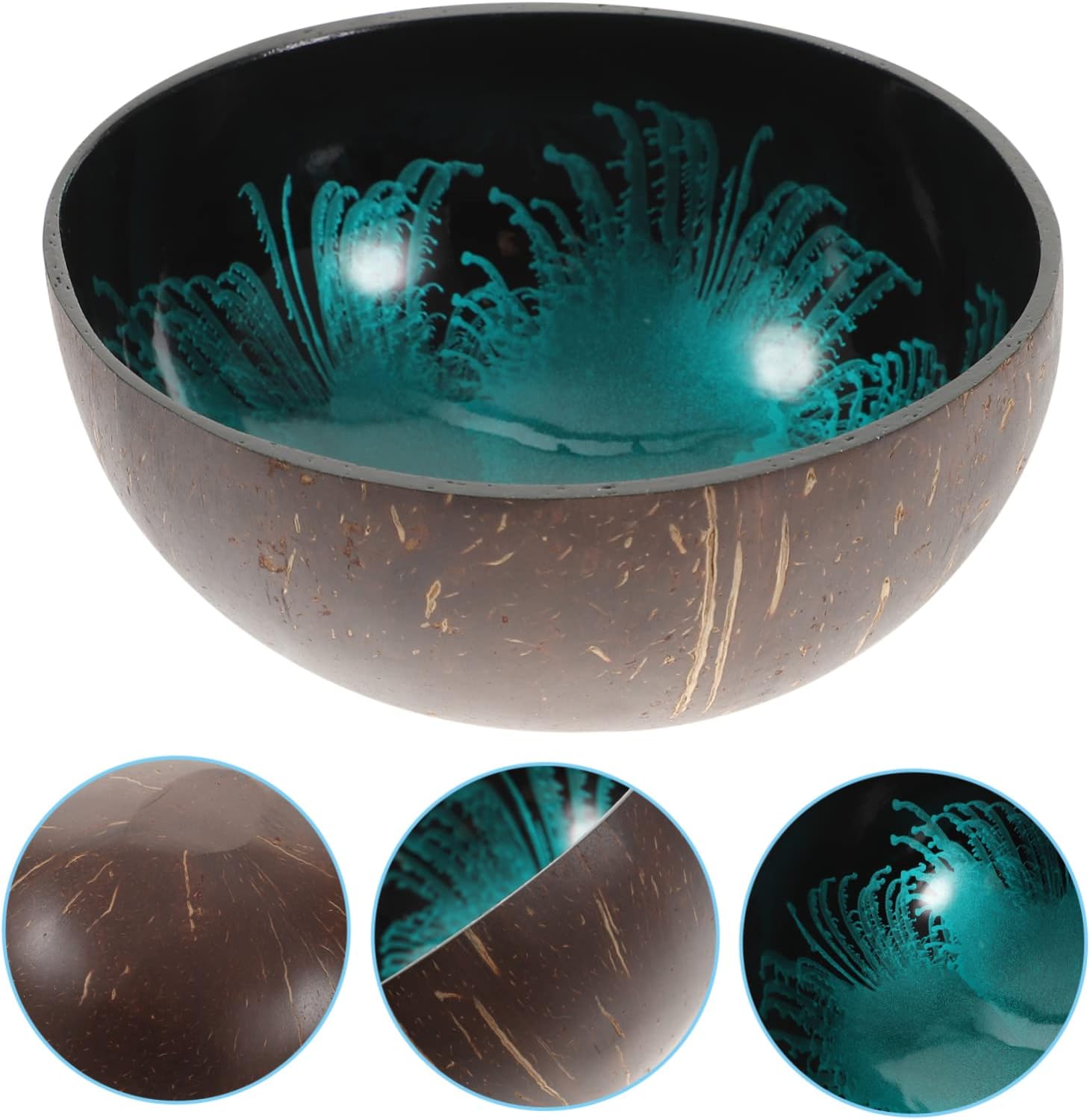 Offering Bowl Shell Key Holder Key Holder Bowl Coconut Storage Bowl Coconut Bowls Dessert Bowl Bowls for Food Desktop Organizer Wooden Soup Bowls Cute Snack Office Coconut Shell