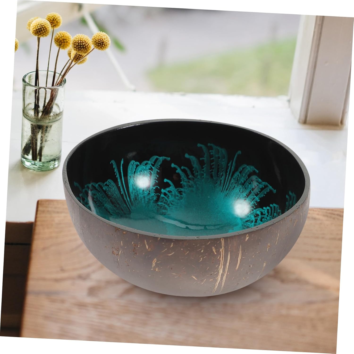 Offering Bowl Shell Key Holder Key Holder Bowl Coconut Storage Bowl Coconut Bowls Dessert Bowl Bowls for Food Desktop Organizer Wooden Soup Bowls Cute Snack Office Coconut Shell