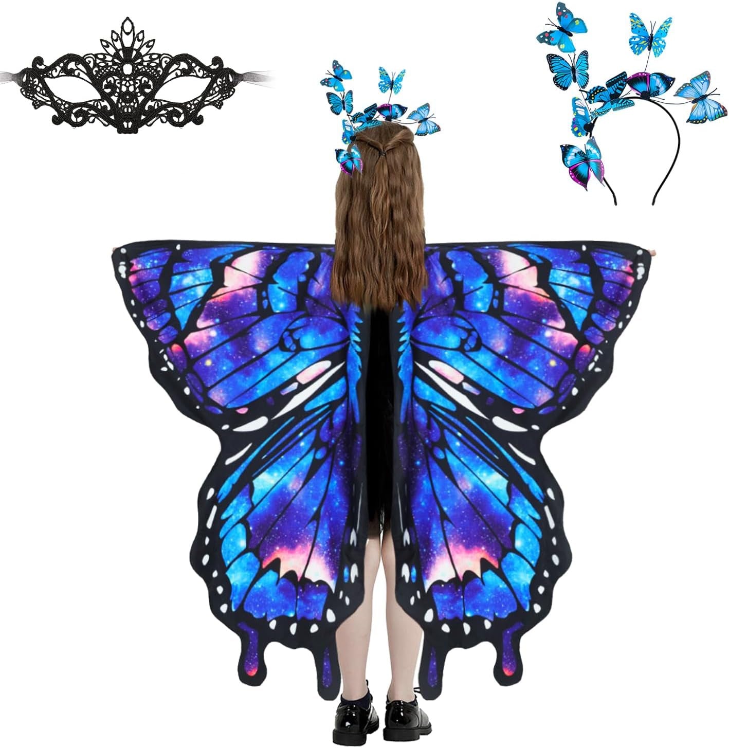 Butterfly Wings for Girls, Butterfly Costume for Halloween Costume for Girl, Butterfly Wings for Kids
