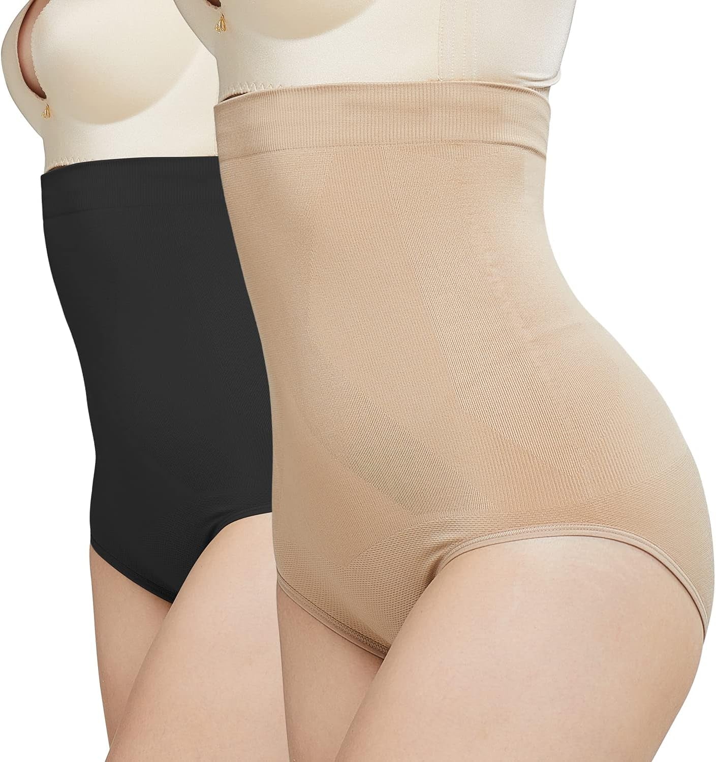 Women'S High-Waist Seamless Body Shaper Briefs Tummy Control Panty Butt Lifter Shapewear Slim Waist Trainer