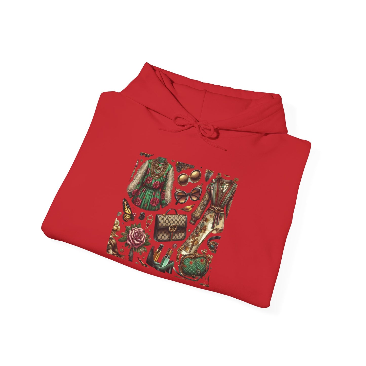 Vintage-Gucci Inspired Art Hoodie – Unisex Heavy Blend™ Hooded Sweatshirt