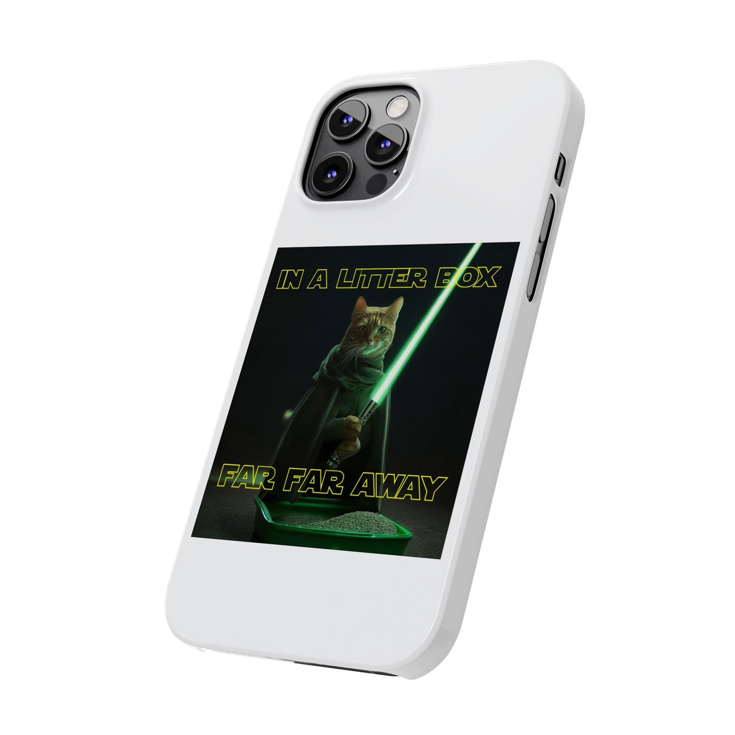 STAR WARS CAT IN A LITTER BOX FAR FAR AWAY  Slim Phone Cases