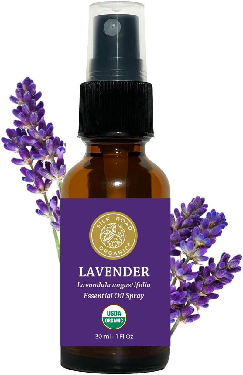 Organic Lavender Essential Oil Spray, Lavandula Angustifolia, 100% Pure USDA Certified Aromatherapy for Calming, Relaxation & Skin – 1 Oz Spray by  - Always Pure, Always Organic TLBH