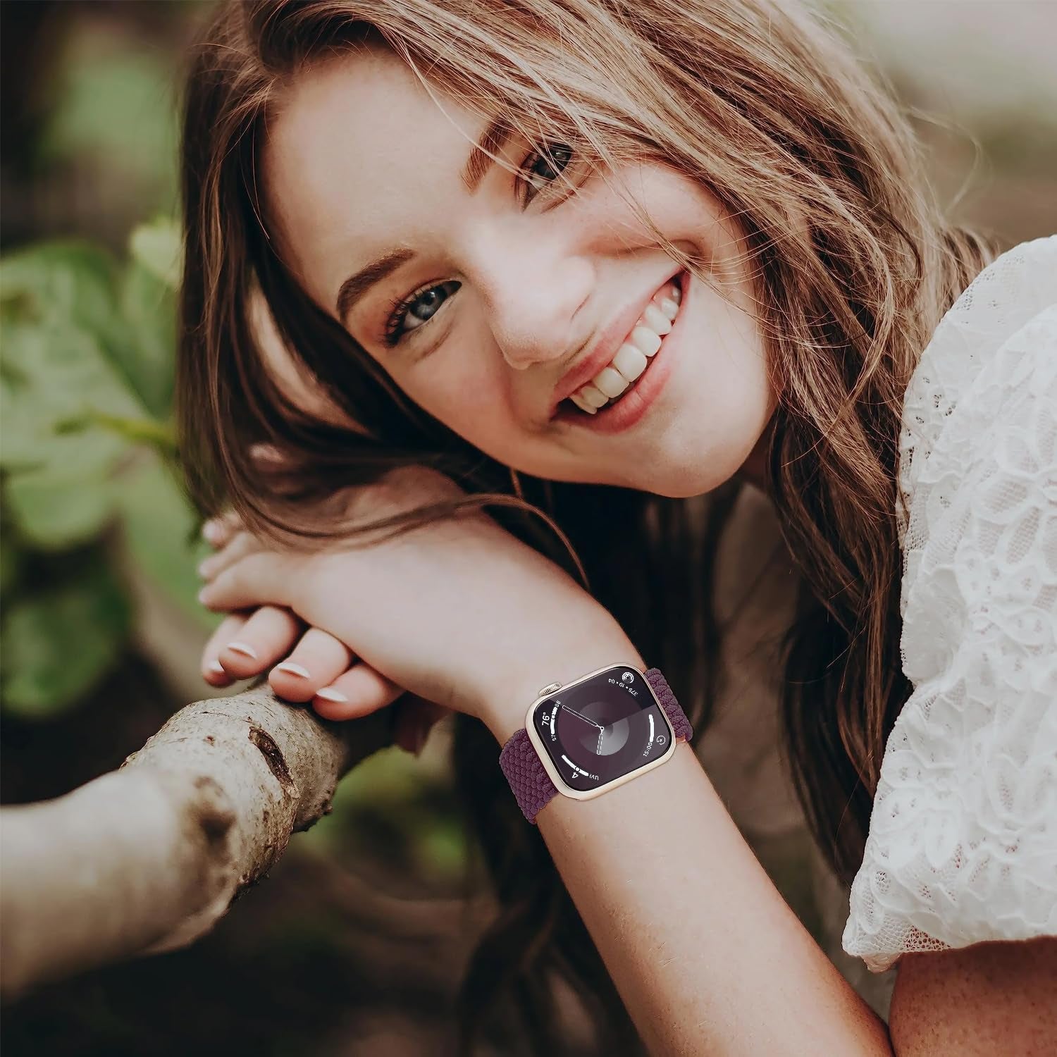 Nylon Braided Solo Loop for Apple Watch Stretchy Woven Band 49Mm 45Mm 44Mm 42Mm 41Mm 40Mm 38Mm,Elastic Braided Sport Wrist Straps with Magnetic Clasp for Iwatch Series 9 8 7 6 5 4 3 2 1 SE Ultra 1/2