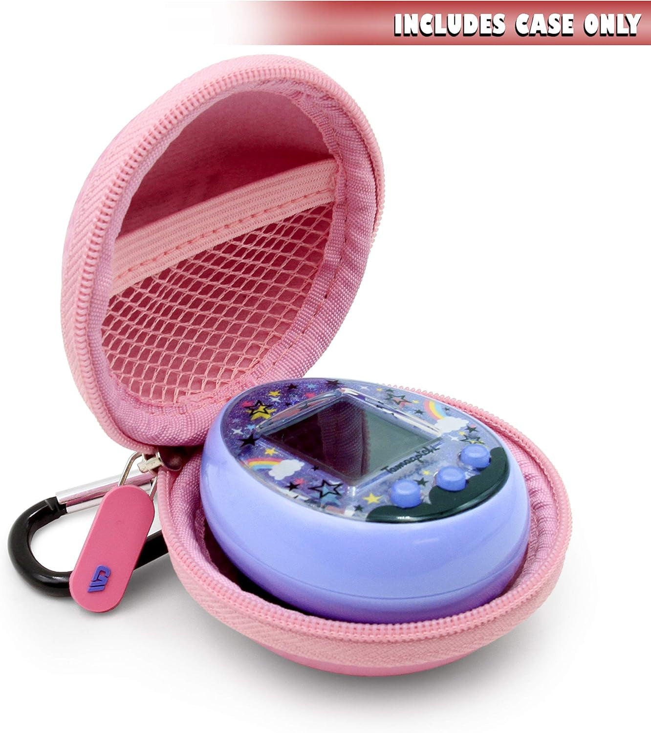 Pink Carry Case Compatible with Tamagotchi on Virtual Interactive Pet Game, Includes Compact Case Only ZOUSA