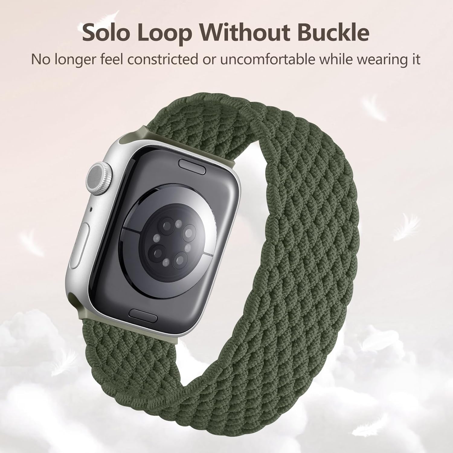 2 Pack Stretchy Braided Solo Loop Compatible with Apple Watch Bands 38Mm 40Mm 41Mm 42Mm 44M 45Mm 49Mm Women Men, Nylon Solace Elastic Strap for Iwatch Series 10 9 8 7 6 5 4 3 2 1 SE Ultra/Ultra 2