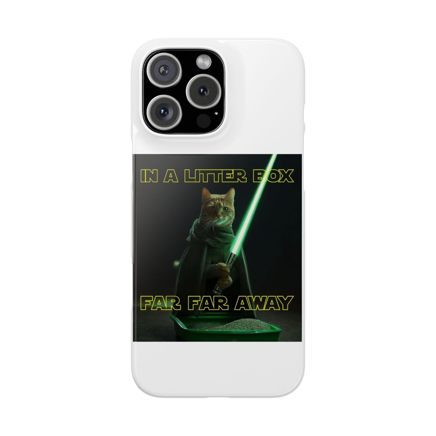 STAR WARS CAT IN A LITTER BOX FAR FAR AWAY  Slim Phone Cases