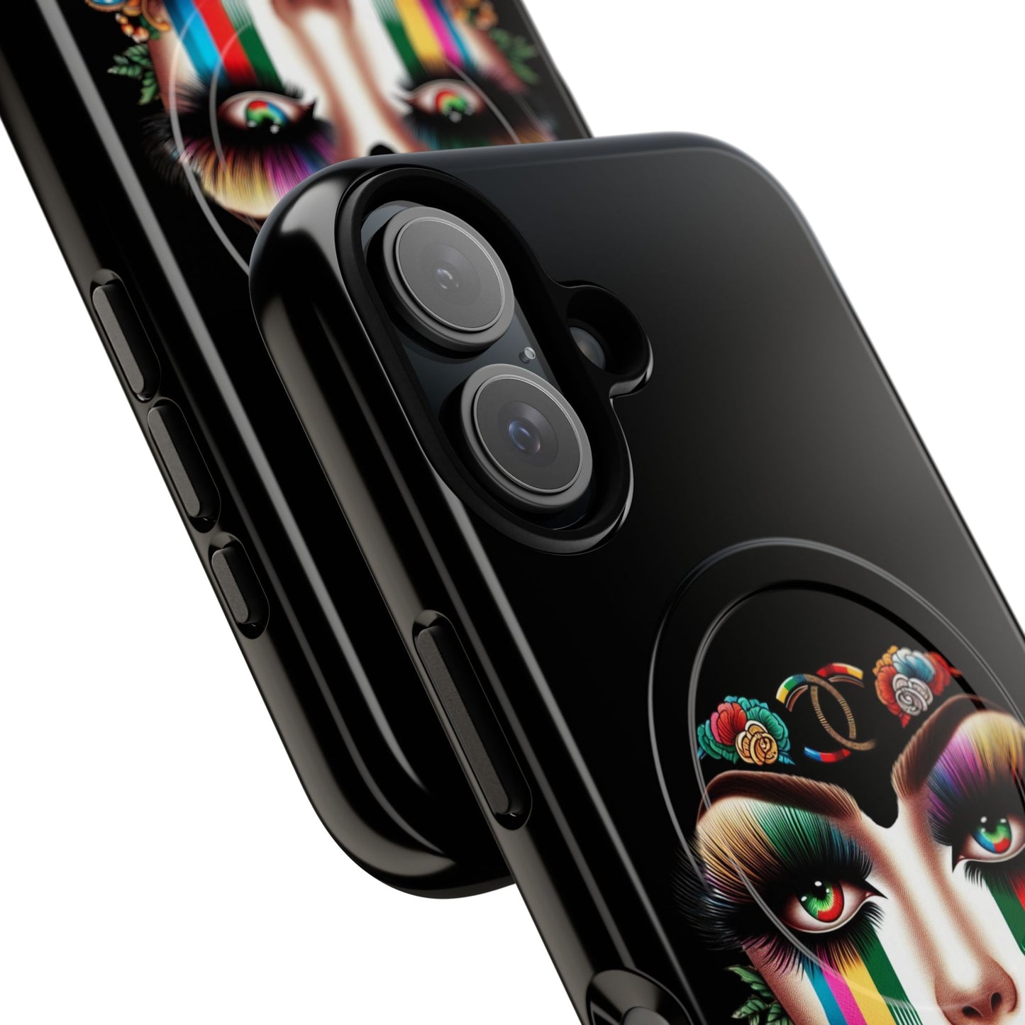 Gucci Inspired Artistic Tough Magnetic Phone Case - Vibrant Lady Design