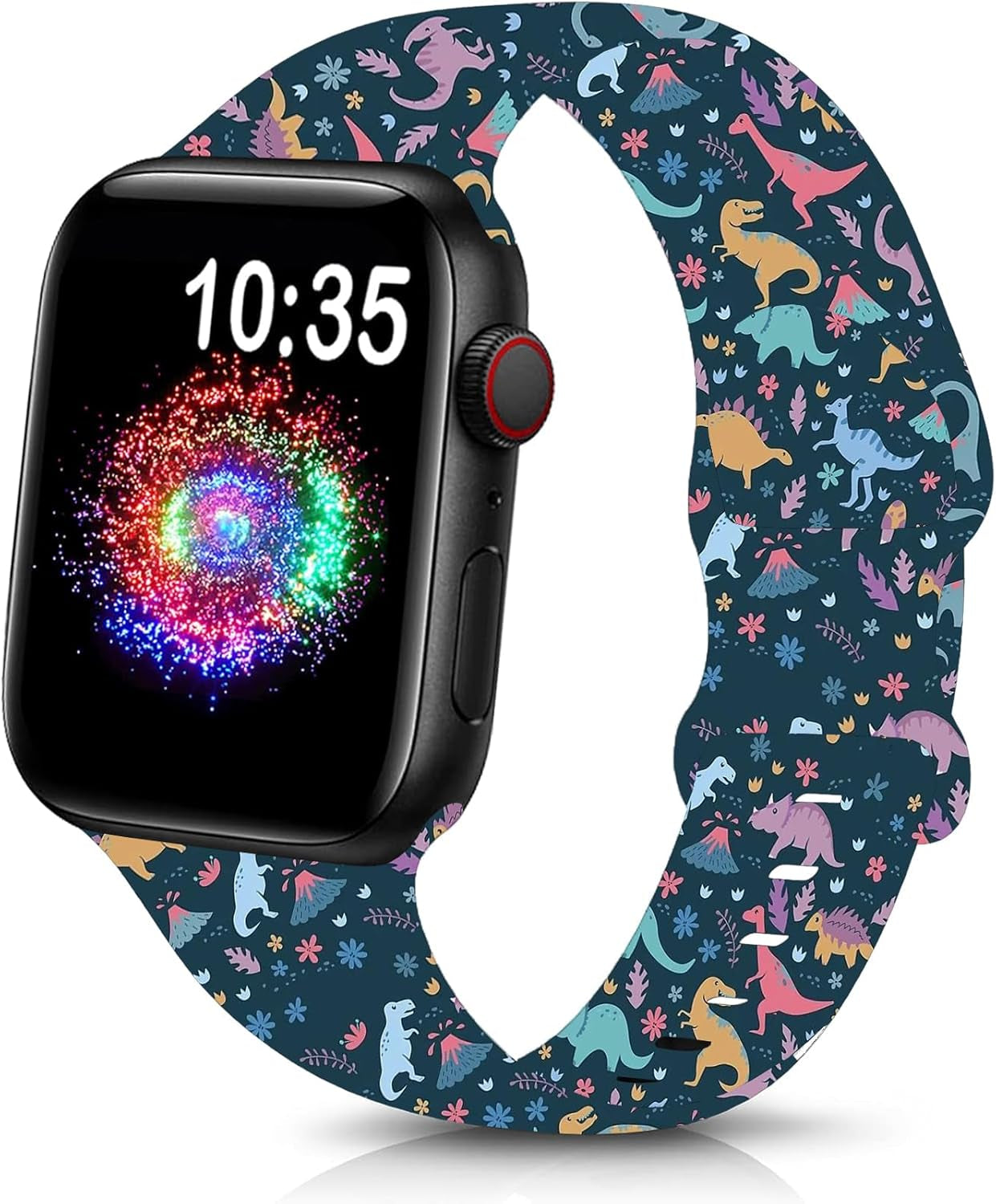 Cute Sport Wristband Compatible with Apple Watch Band 40Mm 44Mm 46Mm 41Mm 45Mm 38Mm 42Mm 49Mm,Soft Silicone Replacement Strap for Iwatch Series 10 9 Ultra SE 8 7 6 5 4 3 2 1 for Women Men