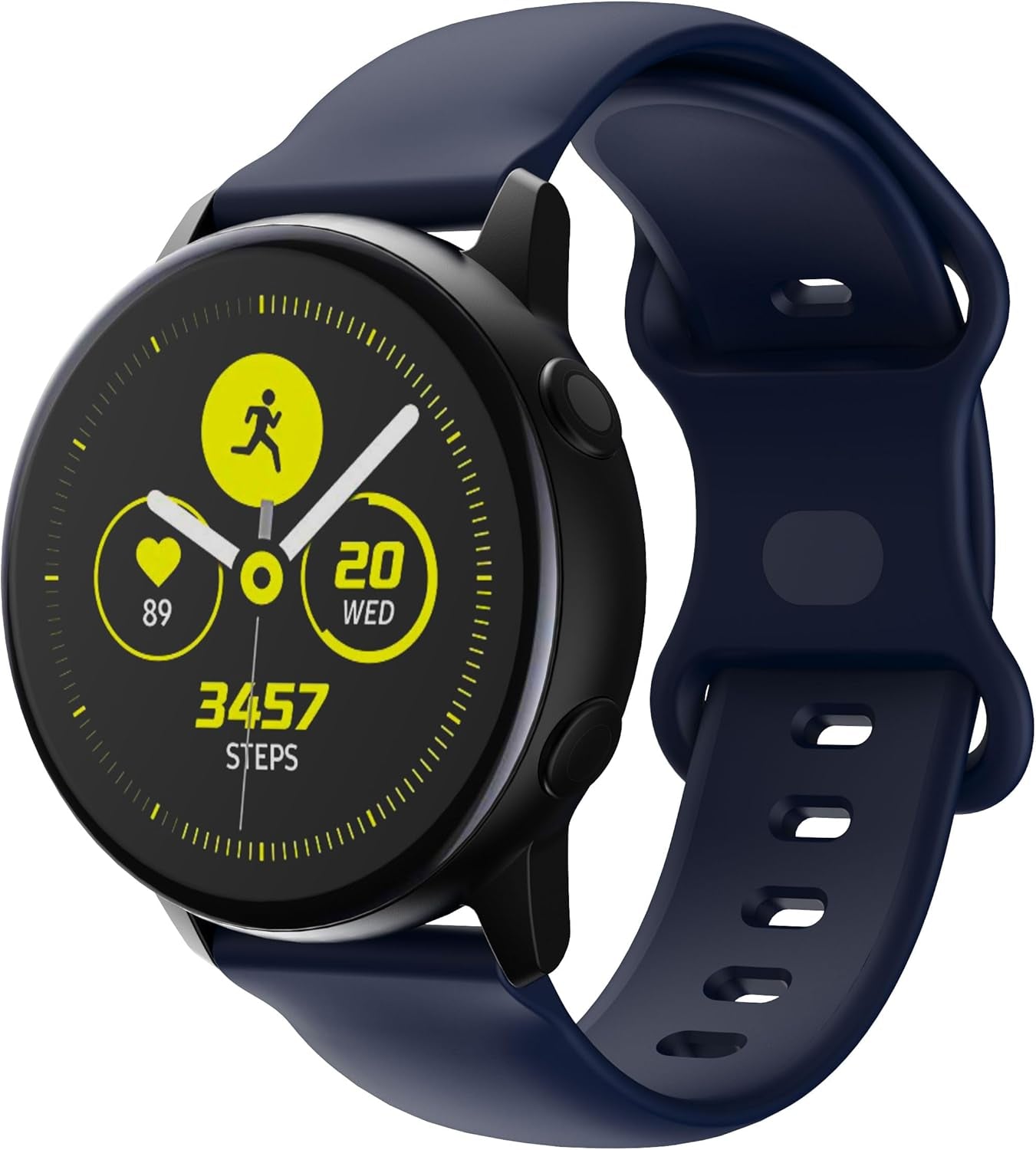 Compatible with Samsung Galaxy Watch 6 Classic Band 47Mm 43Mm 44Mm 40Mm, 20Mm Sport Watch Band for Samsung Watch 6 5 4 Men Women with Quick Release Pins