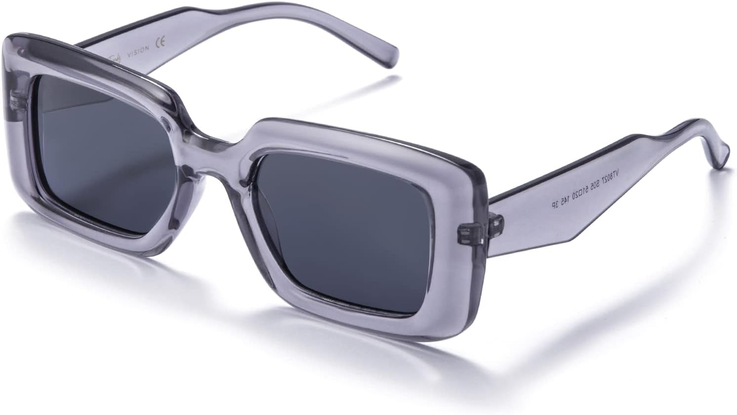 Rectangle Sunglasses Men Tinted Polarized Big Square Retro 90S Vintage Y2K Glasses for Women UV Protection