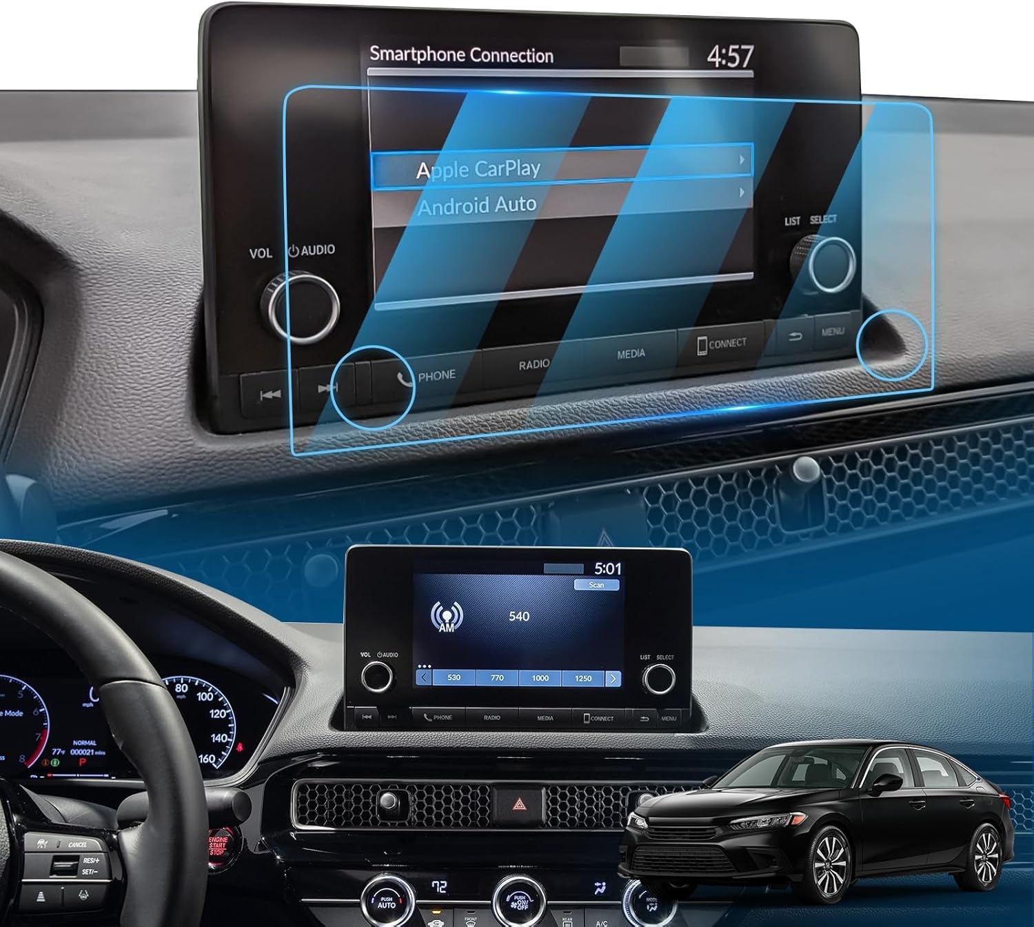 2022 CRV Screen Protector for 2017-2020 2021 2022 Hnoda CRV LX EX EX-L Touring Special Edition Hybrid 7 Inch Infotainment Screen Protector 2022 CR-V Hybrid Touring Screen Protector Accessories
