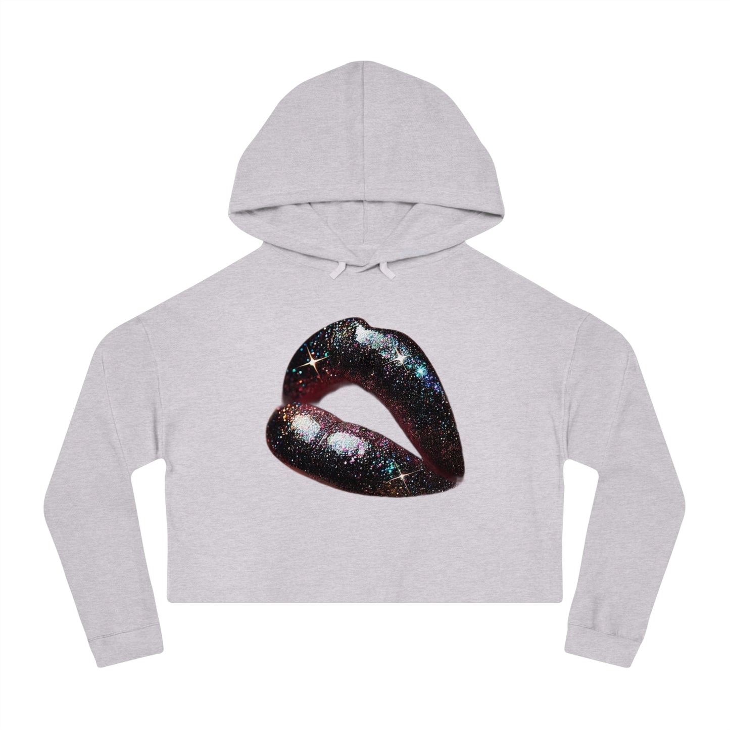 GALAXY LIP GLOSS Women’s Cropped Hooded Sweatshirt