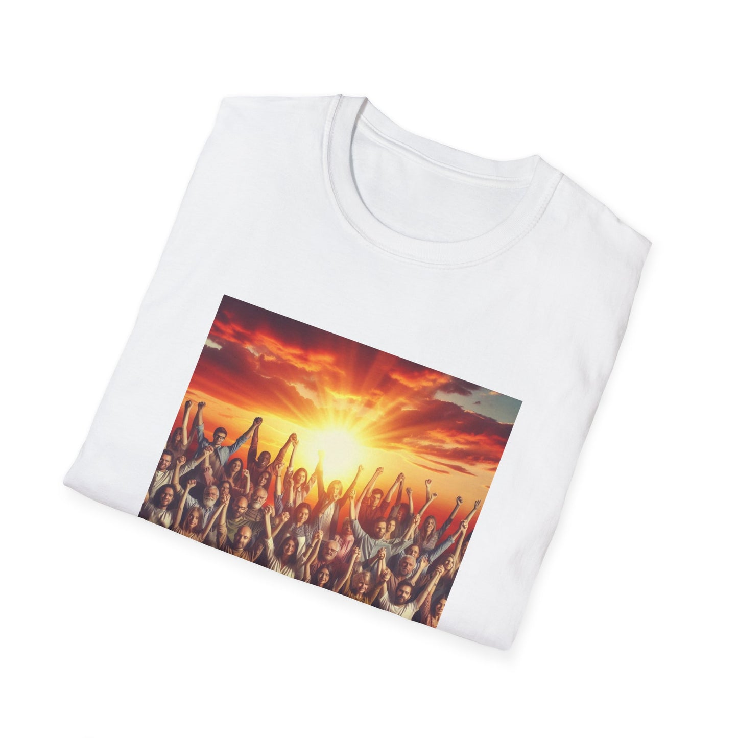 We Rise Motivational Unisex Softstyle T-Shirt