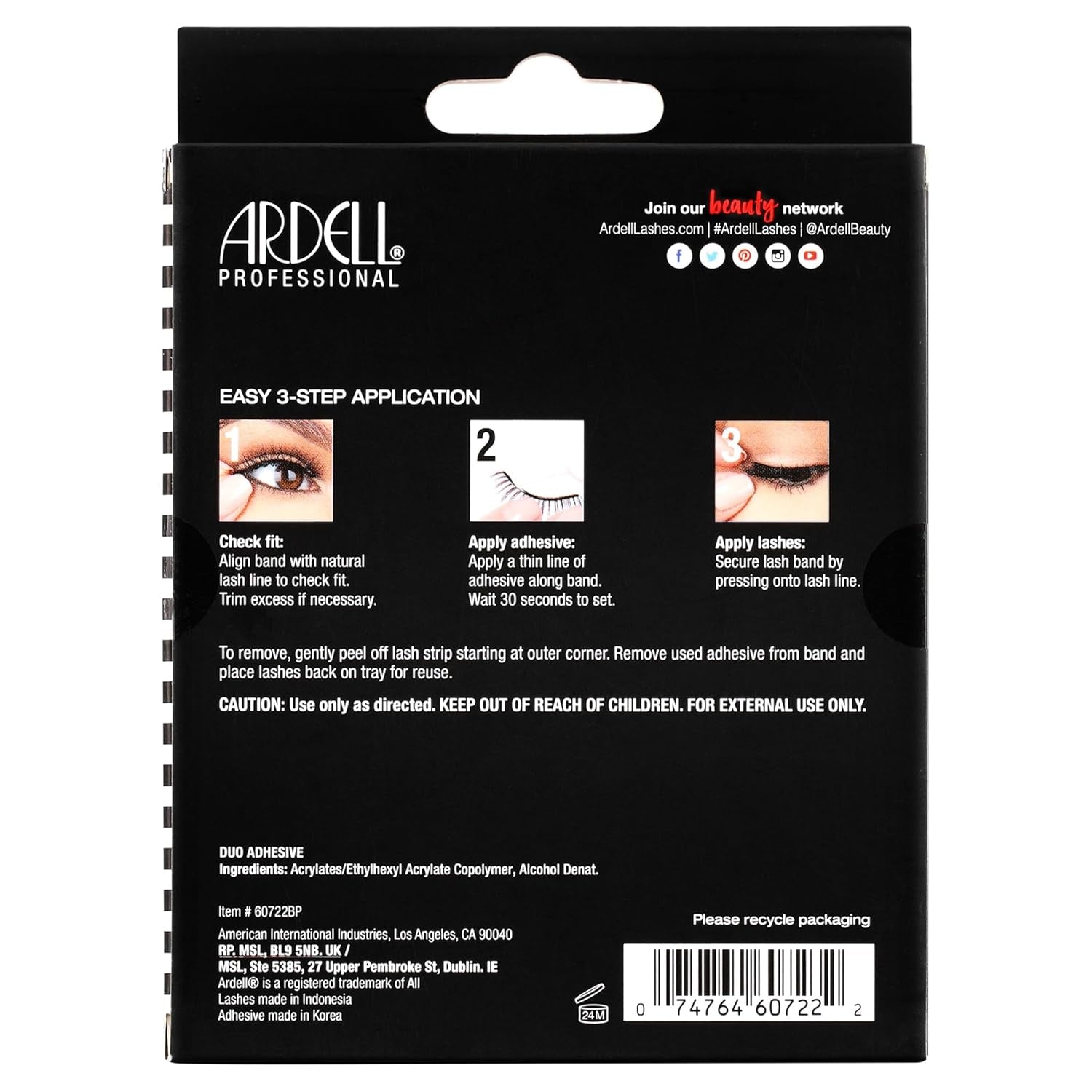 Demi Wispies Eyelashes - Black, the Original Feathered Lash Demi Lashes, Reusable Invisiband Strip Lashes, 6 Pairs, 1 Pack