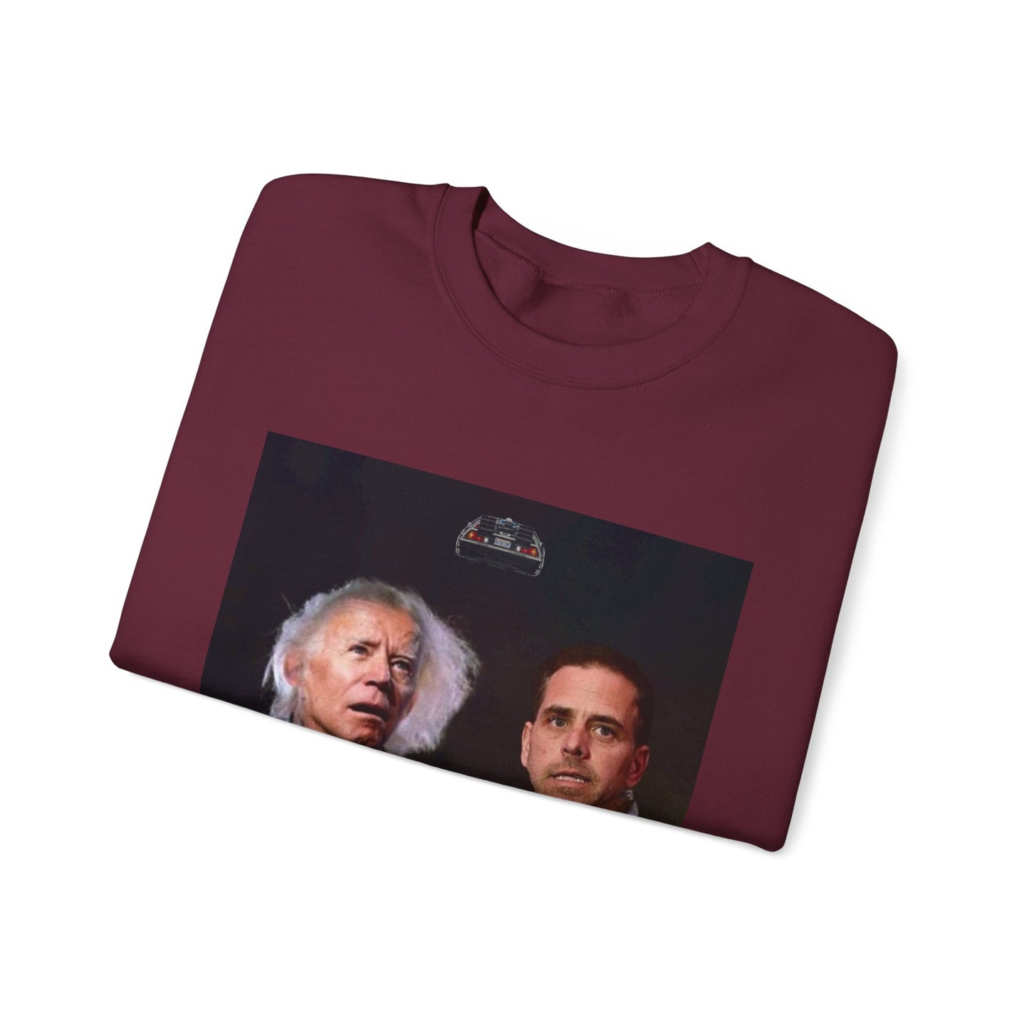 Hunter Biden Convicted Felon Pardon Back to the basement Unisex Heavy Blend™ Crewneck Sweatshirt