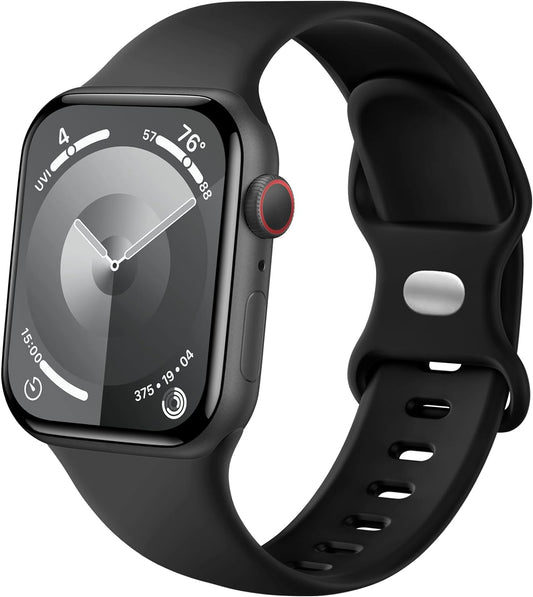 Sport Band Compatible with Apple Watch Band 44Mm 40Mm 45Mm 42Mm 38Mm 41Mm 49Mm, Soft Silicone Waterproof Replacement Strap for Iwatch Watch Series 9 8 7 6 5 4 3 2 1 SE Ultra Women Men