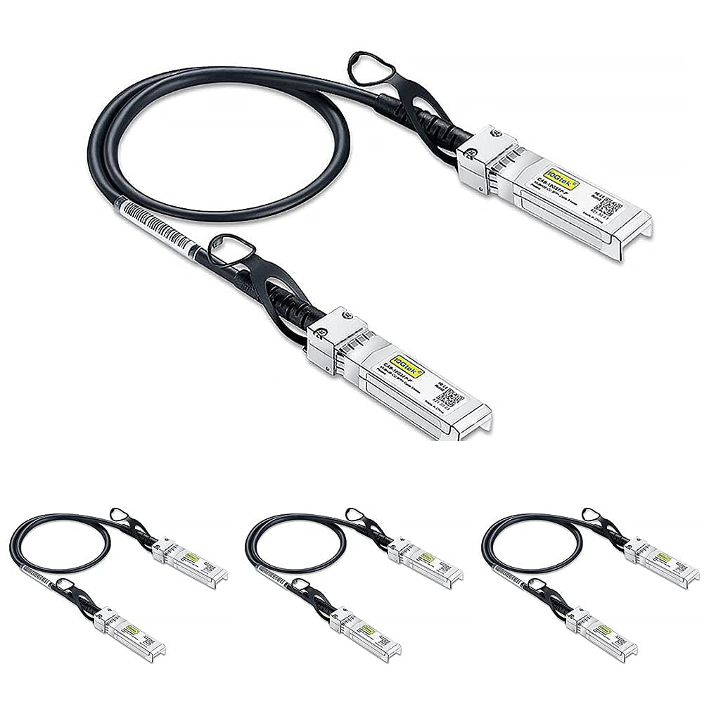 SFP+ DAC Twinax Cable - 10GBASE-CU Passive Direct Attach Copper SFP Cable for Cisco SFP-H10GB-CU2M, Ubiquiti Unifi UC-DAC-SFP+, Meraki, Fortinet, D-Link, 2-Meter(6.6Ft) | 0.25-12M Optional