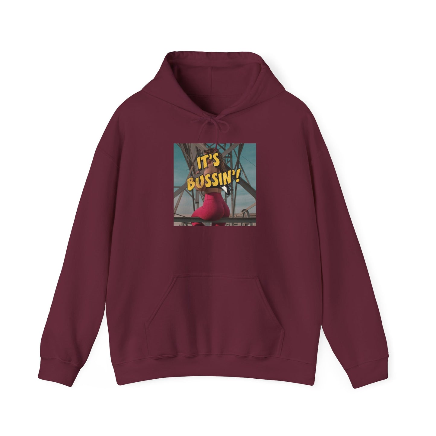 IT'S BUSSIN BOOTY Unisex Heavy Blend™ Hooded Sweatshirt