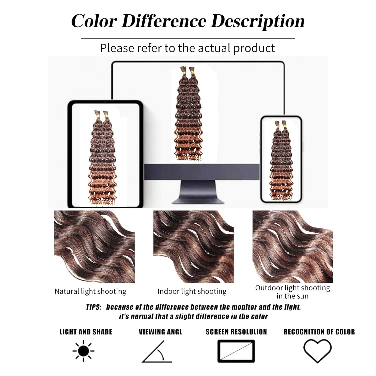 Braiding Hair Boho Hair for Braiding Deep Wave Bulk Hair for Braiding Wet and Wavy Braiding Hair Deep Water Wave Braiding Hair Curly Braiding Hair (1B/30#, 18 Inch)