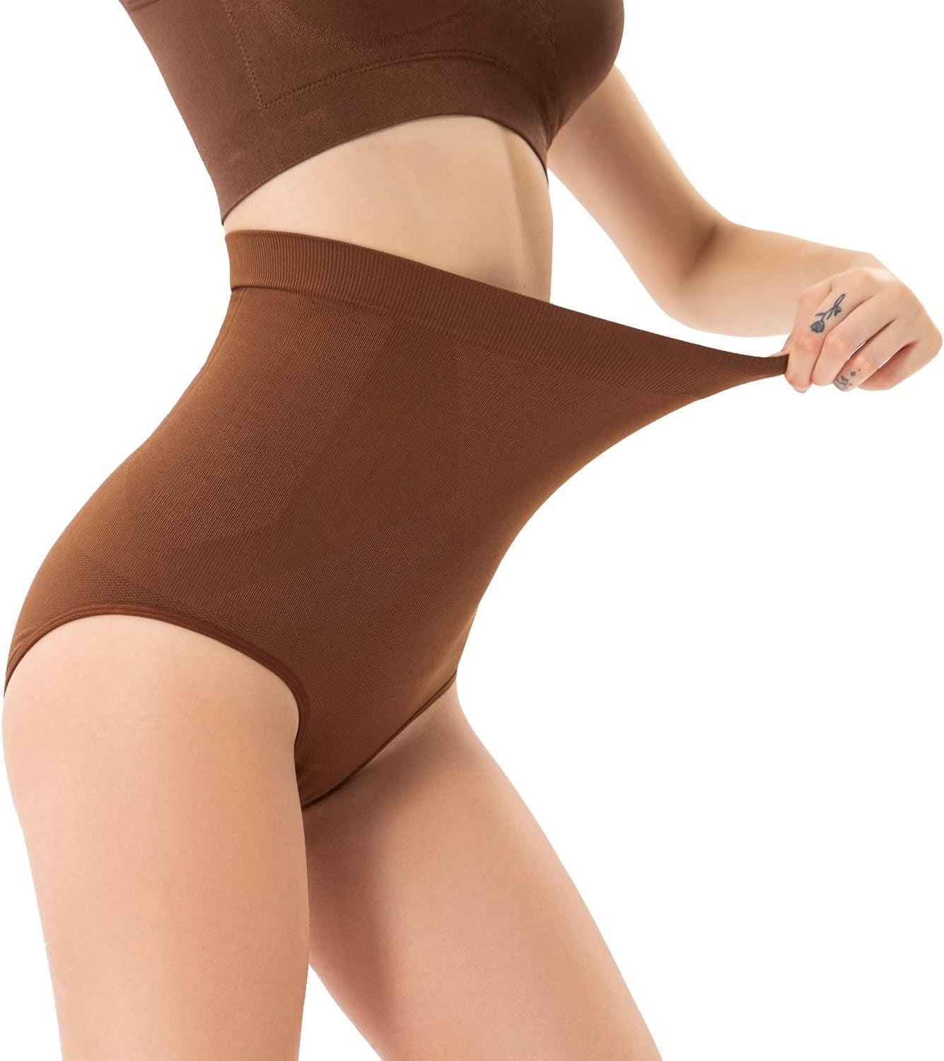 Women'S High-Waist Seamless Body Shaper Briefs Tummy Control Panty Butt Lifter Shapewear Slim Waist Trainer