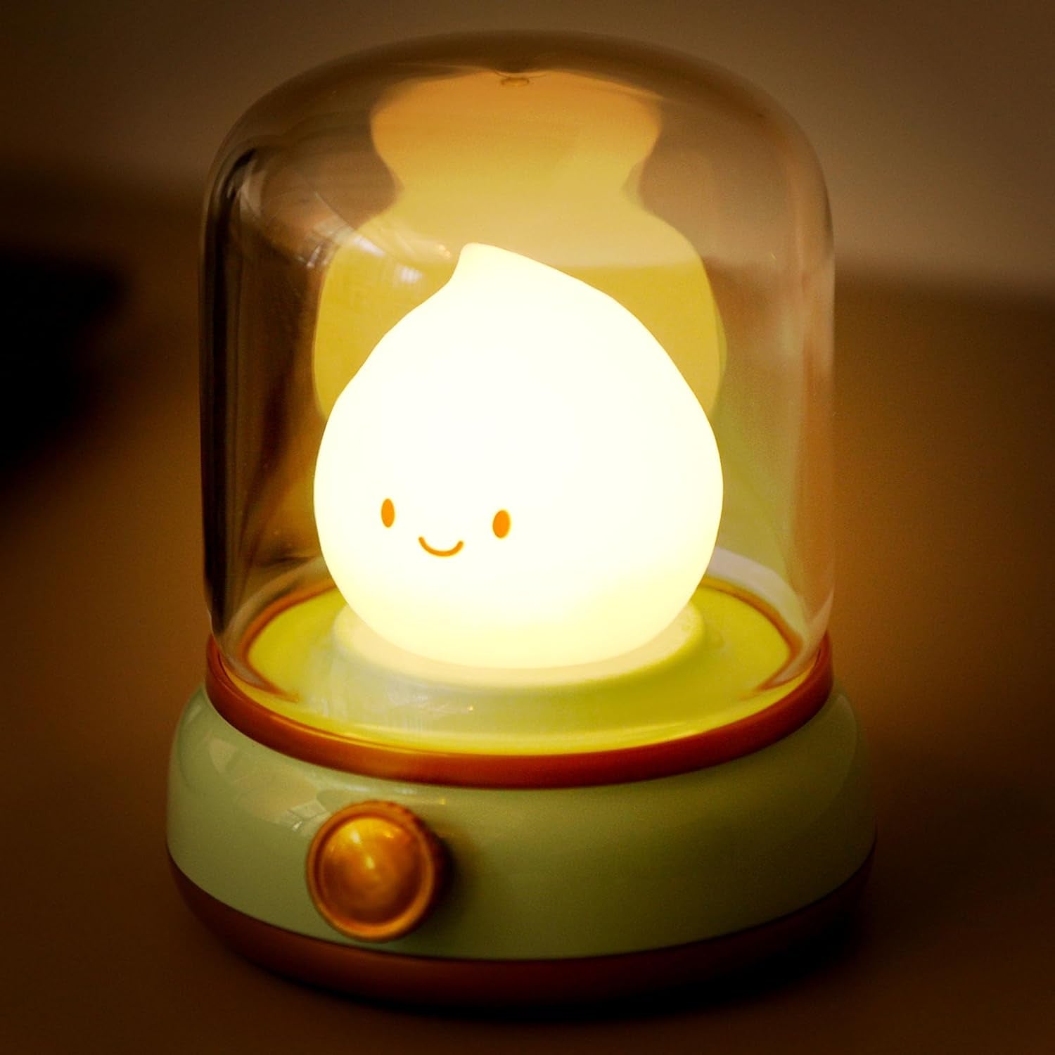 Lucky Capybara Night Light, Cute Rechargeable Lamp for Kids, Rotatable Brightness Adjustment, Lucky Capybara Gift (Yellow)