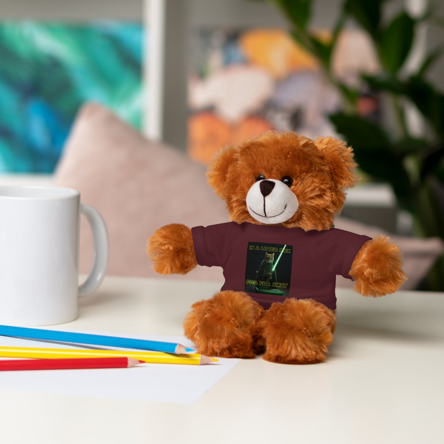 STAR WARS CAT IN A LITTER BOX FAR FAR AWAY Stuffed Animals with Tee