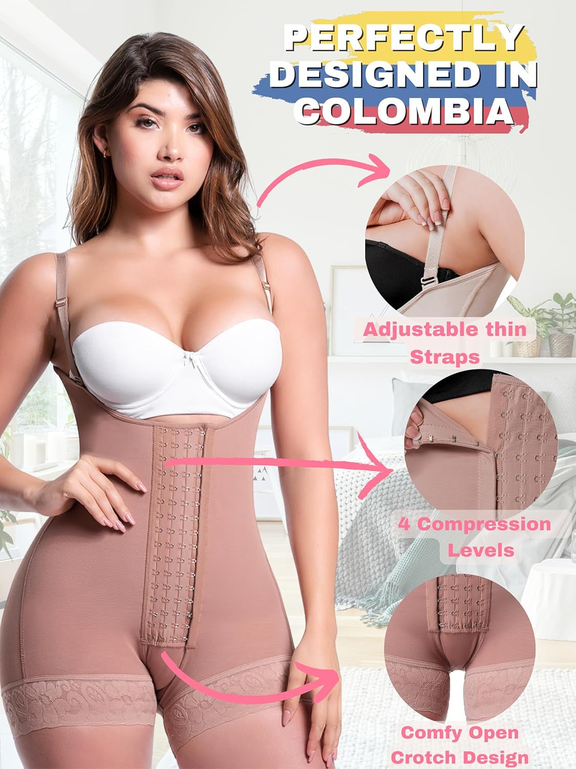 S66 Stage 2 Faja Post Surgery Tummy Tuck BBL Lipo Compression Garment for Women