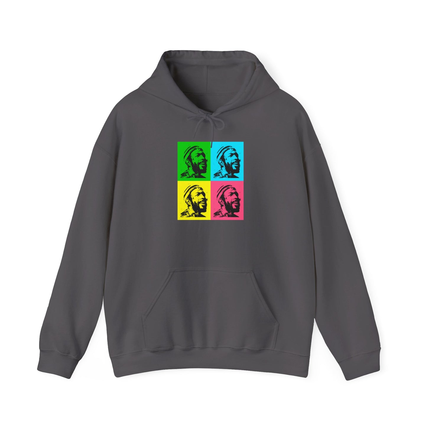 Marvin Gay Andy Warhol Style Pop Art Unisex Heavy Blend™ Hooded Sweatshirt