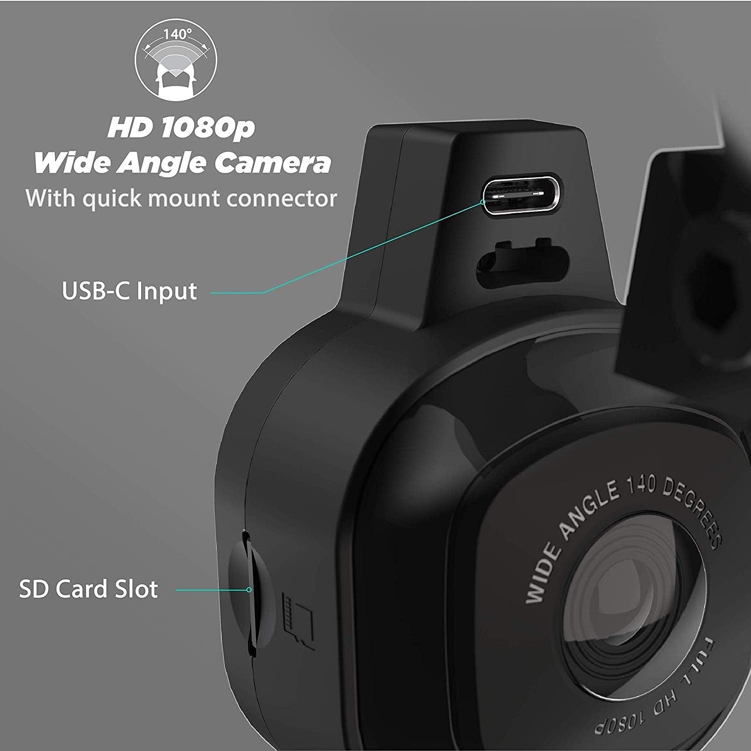 NEXC1 Full HD 1080P Smart Phone Enabled Dash Cam Powered by Nexar with 32GB Micro-Sd Memory Card - Wifi & Bluetooth - Car Security Camera System with Stickgrip Suction Cup for Secure Mounting TRUCK DRIVER