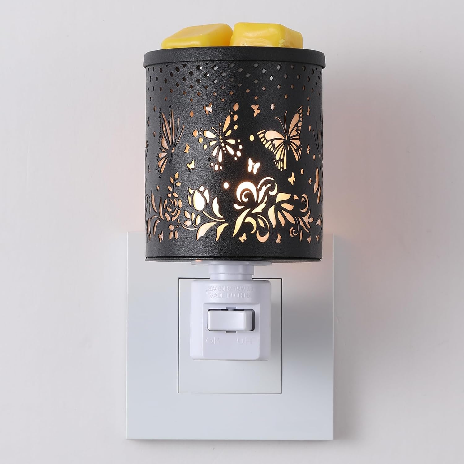 Warmers Pluggable Fragrance Warmer- Decorative Plug-In for Warming Scented Candle (Silver)