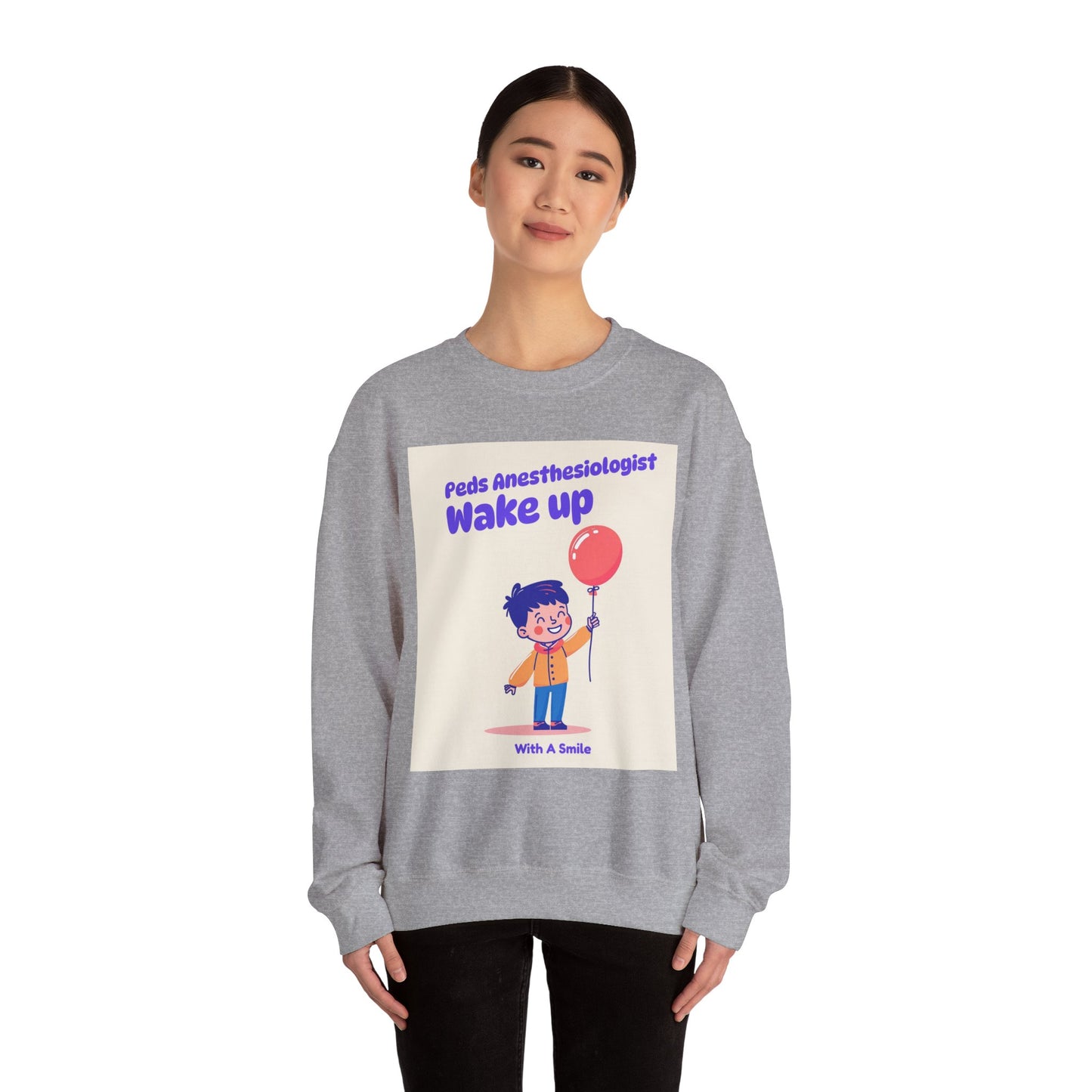 Pediatrics Peds Anesthesiologist Crewneck Sweatshirt