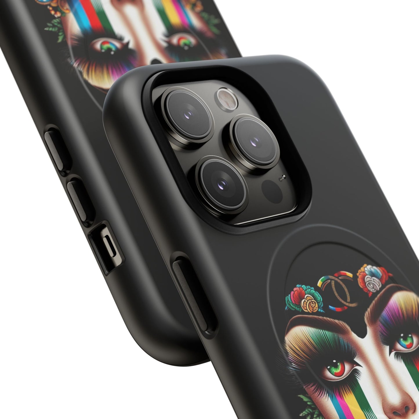 Gucci Inspired Artistic Tough Magnetic Phone Case - Vibrant Lady Design