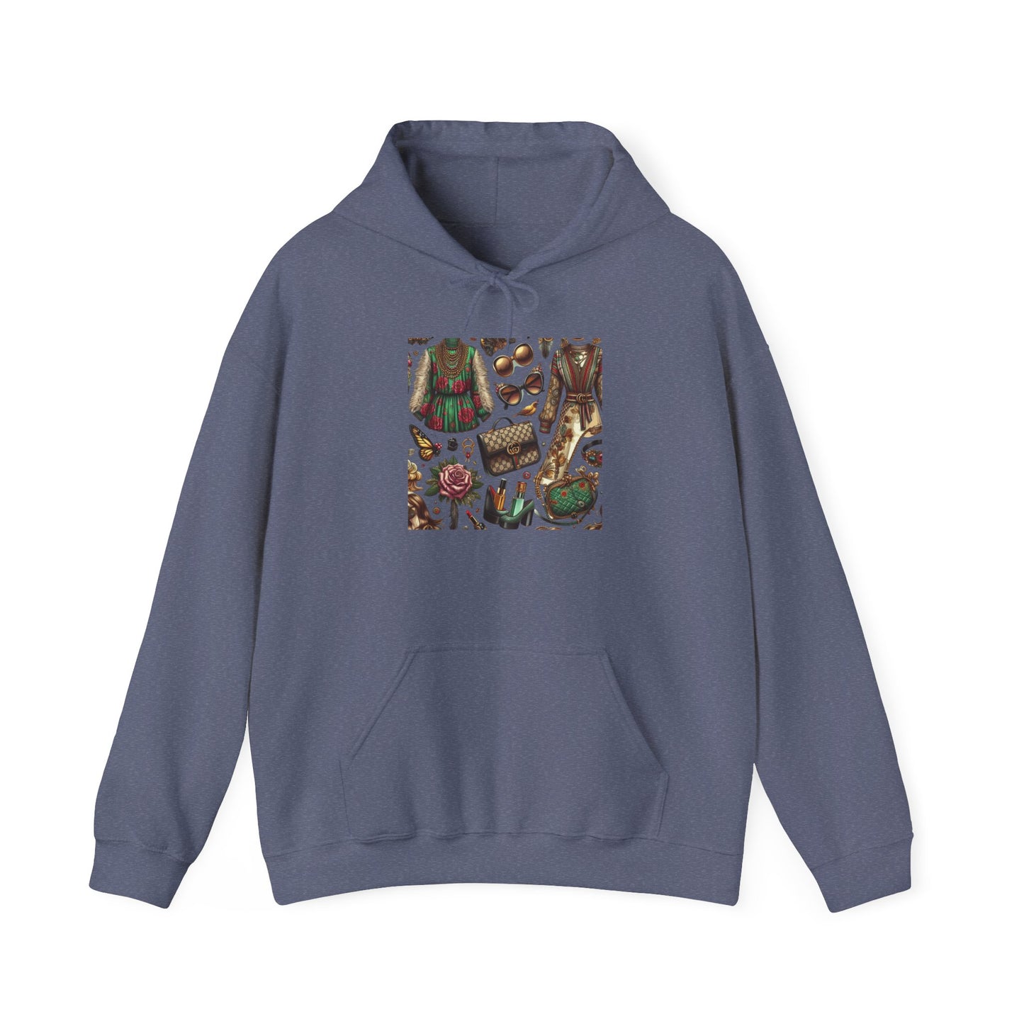 Vintage-Gucci Inspired Art Hoodie – Unisex Heavy Blend™ Hooded Sweatshirt