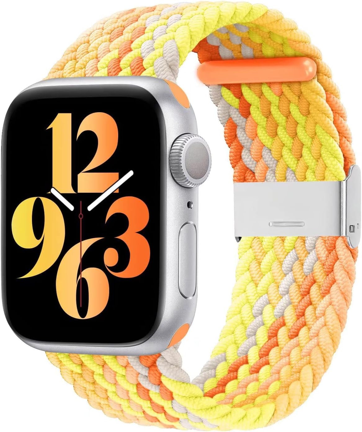 Compatible with Apple Watch Bands 44Mm 40Mm 38Mm 42Mm 41Mm 45Mm 46Mm 49Mm, Iwatch Bands Women Men,Adjustable Braided Solo Loop Elastic Sport Band for Iwatch Ultra SE Series 10/9/8/7/6/5/4