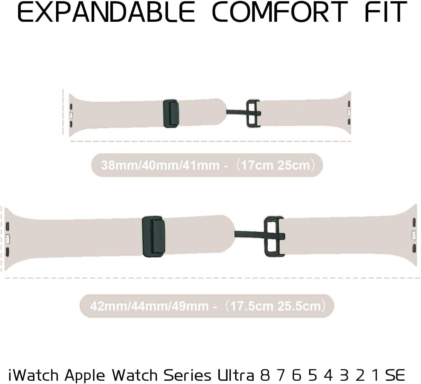 Sport Bands Compatible with Apple Watch Band 38-49Mm,Soft Silicone Waterproof Strap Compatible with Iwatch Apple Watch Series Ultra 8 7 6 5 4 3 2 1 SE Women Men