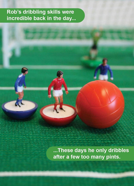 SU002 Football Birthday Card Multi Colour 172Mm X 124Mm