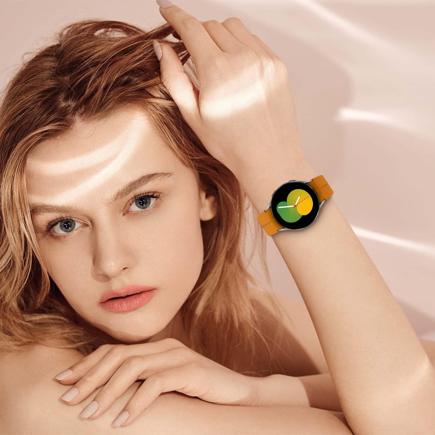 Bands for Galaxy Watch 5 Pro 45Mm Bands/Galaxy Watch 7 6 5 4 Bands 44Mm 40Mm, Sport Silicone Bands Compatible for Samsung Galaxy Watch 6 43 47Mm/Galaxy Watch 4 Classic 42 46Mm Straps Women Men