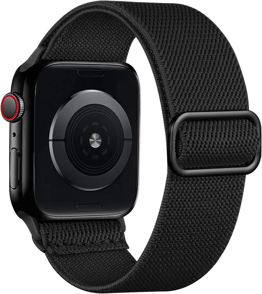 Braided Band Compatible with Apple Watch Series 10 9 8 7 46Mm 45Mm 41Mm Ultra 2 49Mm Series 6 5 SE 44Mm 40Mm Series 4 3 2 1 38Mm 42Mm Men Iwatch Bands Women Stretchy Nylon Solo Loop Sport Strap