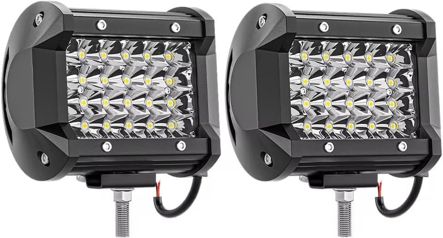 LED Pods 10PC 72W LED Light Bar 12/24V LED Work Light Square LED off Road Lights Cube LED Lights for Service Truck ATV UTV Boat Pickup Golf Cart Snow Blower