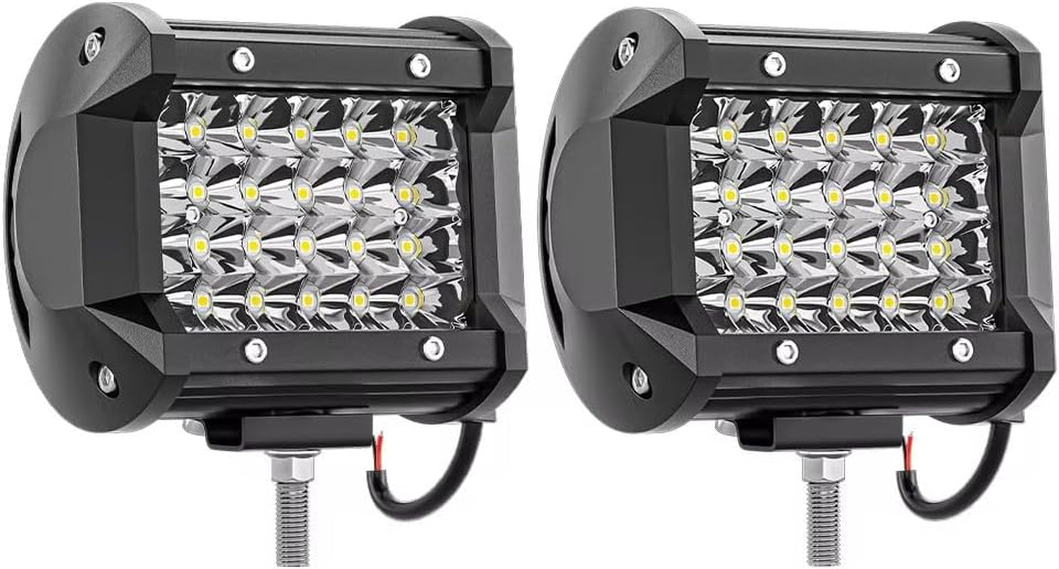 LED Pods 10PC 72W LED Light Bar 12/24V LED Work Light Square LED off Road Lights Cube LED Lights for Service Truck ATV UTV Boat Pickup Golf Cart Snow Blower