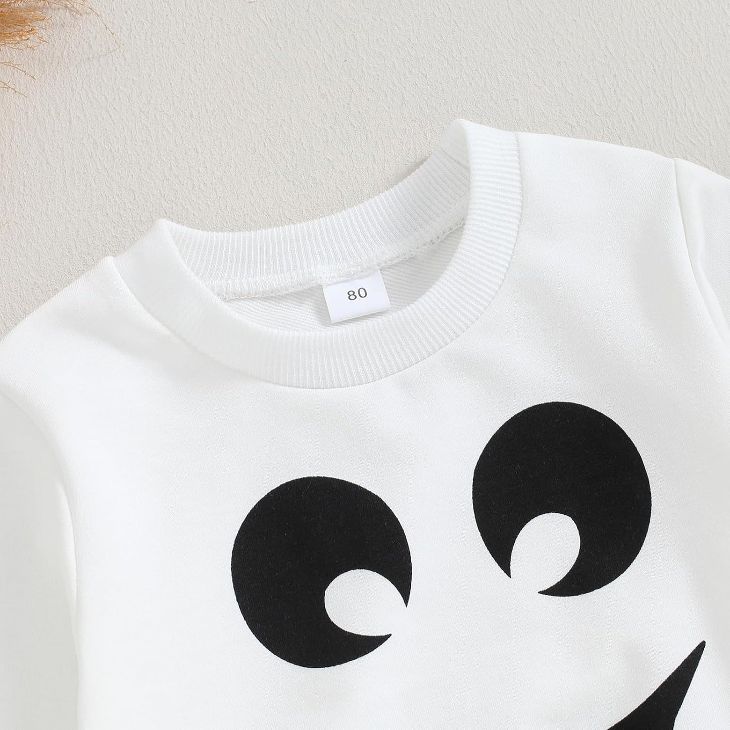 Baby Girl Halloween Costume Ghost Sweatshirt Ruffle Layered Tulle Tutu Dresses Skirt 2Pcs Toddler Kids Clothes