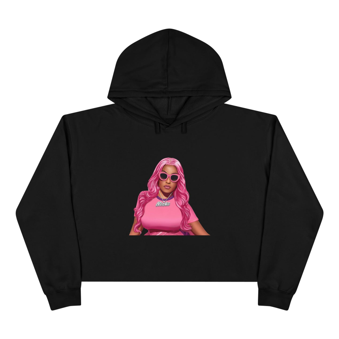 Nicki Minaj HIP HOP Bussin' Boujee CEO Clout Dank Delulu Crop Hoodie
