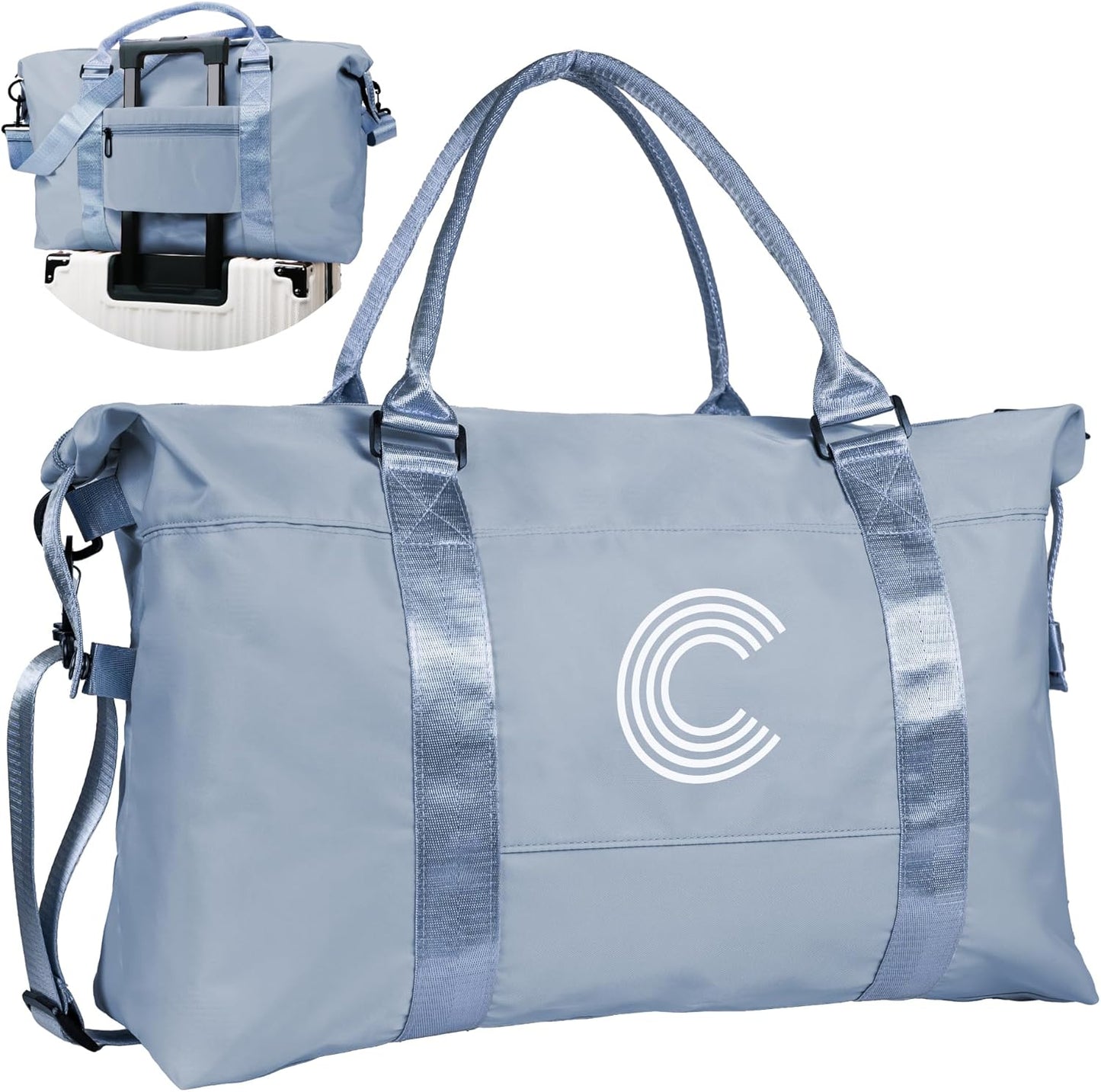 Gifts for Girls - 5 6 7 8 9 10 11 12 13 14 15 16 18 Year Old, Initial Travel Duffel Bag, Girl Personalized Bags, Kids Sports Bag, Monogram Overnight Bag for Kid, Gift for Friend (Letter B)