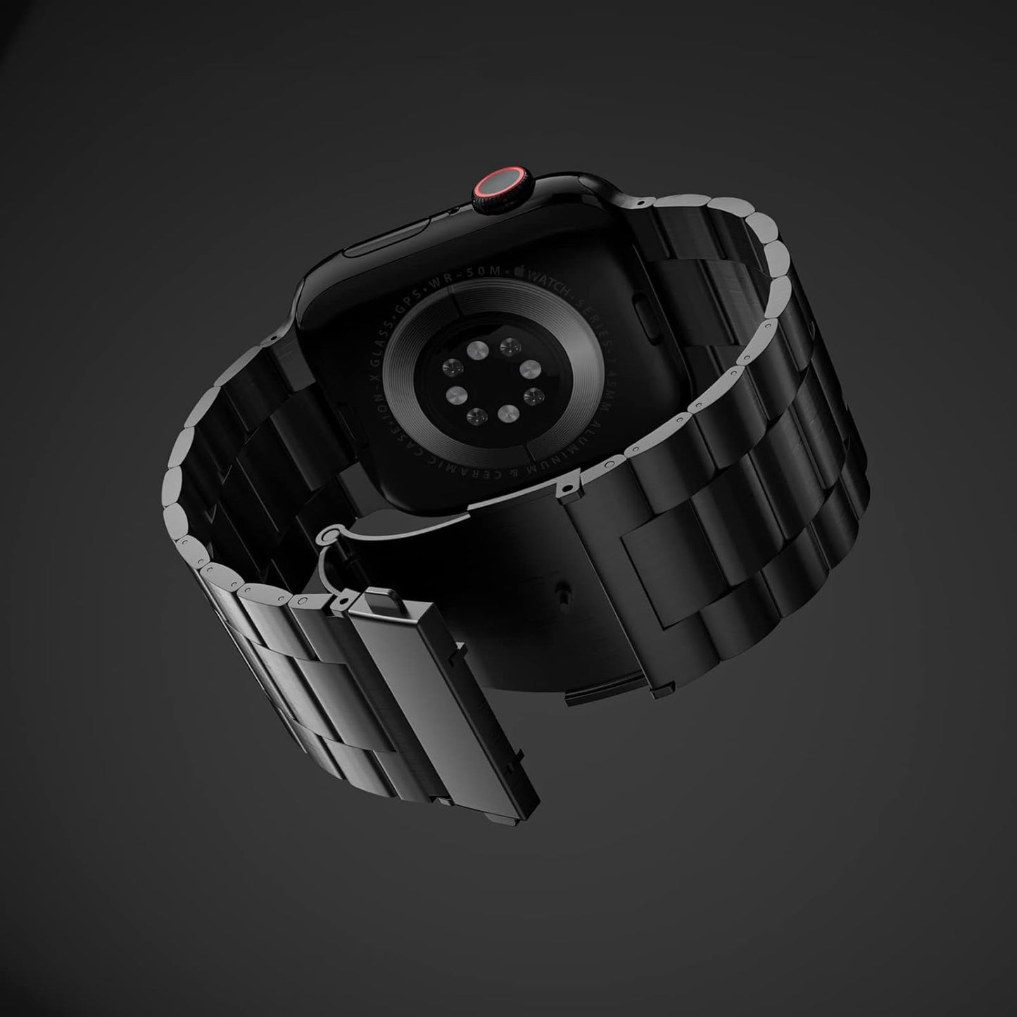 Stainless Steel Apple Watch Band for Apple Watch 49Mm 45Mm 44Mm 42Mm 41Mm 40Mm 38Mm, Waterproof Iwatch Band for Iwatch Series 9 8 7 6 5 4 3 2 1 SE Ultra for Women Men