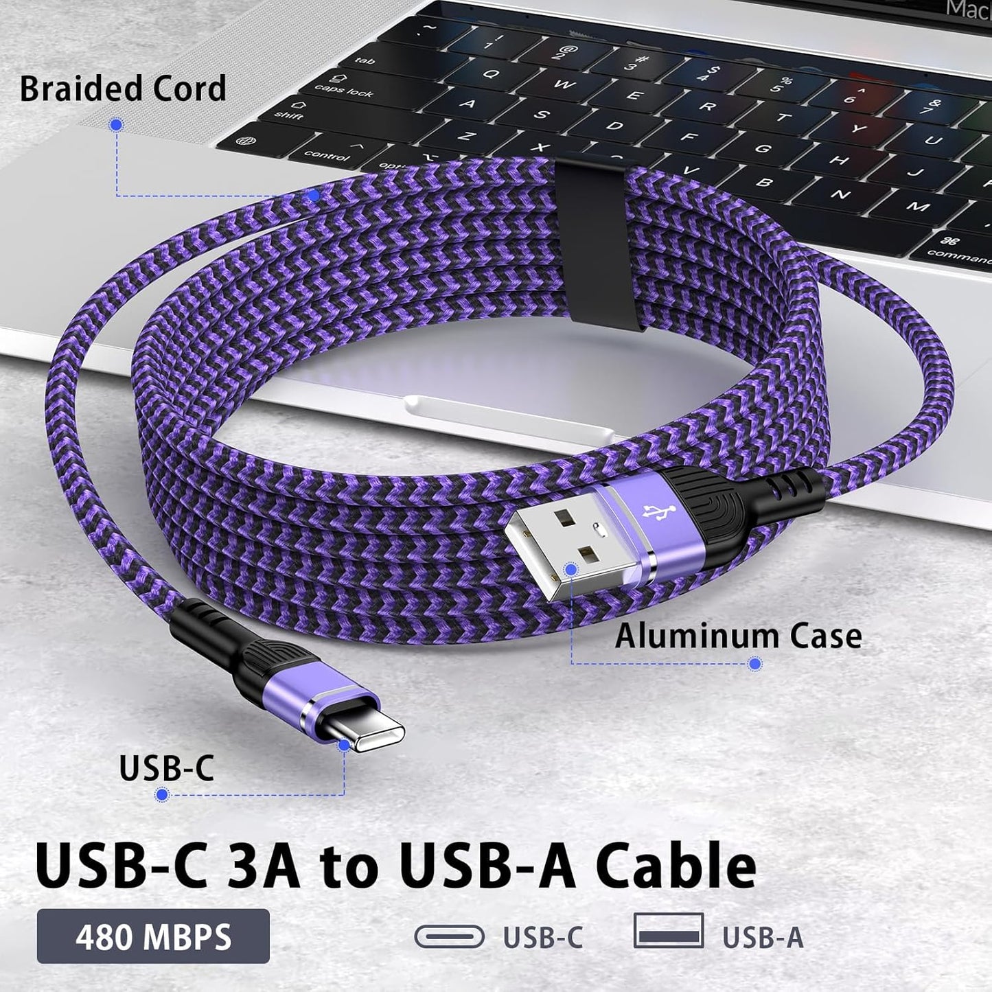 S25 Ultra S25+ A14 A15 5G Samsung Charger Fast Charging Cord 2Pack 6FT USBA to USBC Cable Android Charger Cord for Samsung Galaxy S24 S23 S22,A35 A55 A25 A54 A05S,Note20 10