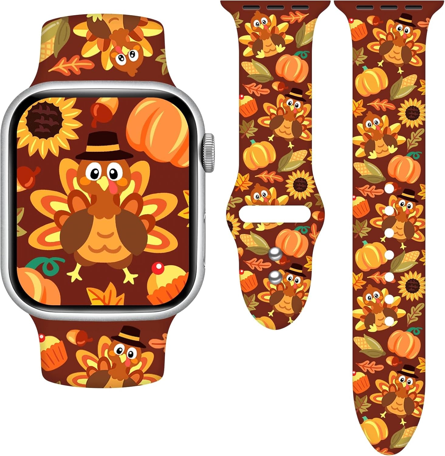 Holidays Watch Band Compatible with Apple Watch Series 10 9 8 7 6 5 4 3 Ultra SE for Women Men, Strap Replacement for Iwatch 38Mm 40Mm 41Mm 42Mm 44Mm 45Mm 46Mm 49Mm